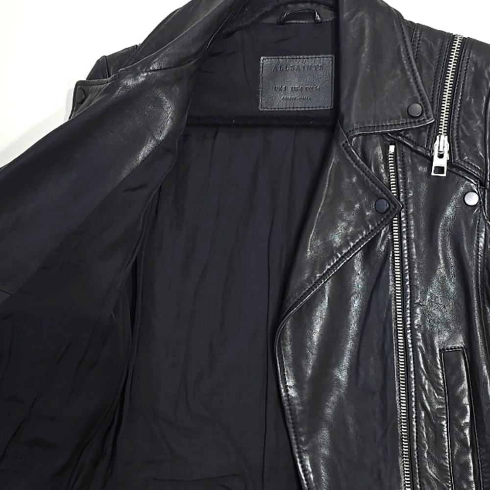 Allsaints Leather Jacket - Picture 6 of 11